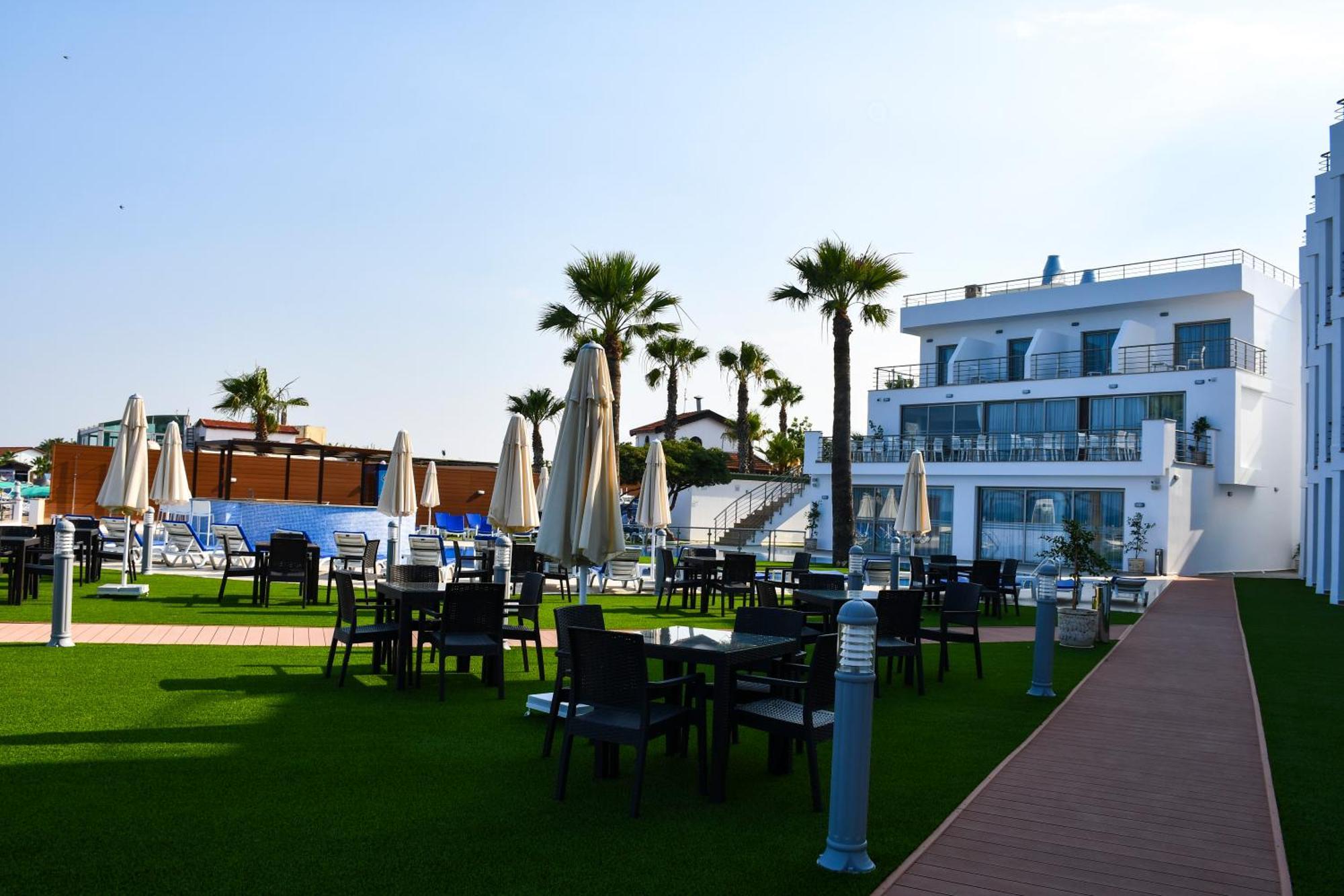 Mimoza Beach Hotel Agios Sergios Exterior foto